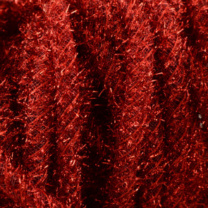 Tinsel Flex Tubing Ribbon: Metallic Red (20 Yards)