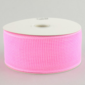 2.5" Poly Deco Mesh Ribbon: Light Pink