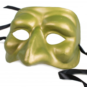 Magician Mask: Green & Gold