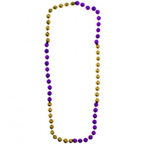 12mm Beads 36" Purple & Gold Sections