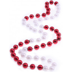 12mm Beads 36" Red & White Sections