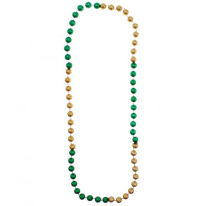 12mm Beads 36" Green & Gold Sections