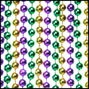 7mm Beads 33" Metallic PGG