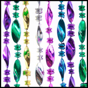 Twist Beads 33" Metallic 6-Color