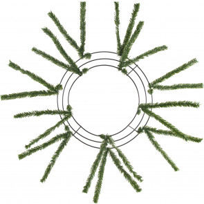 10-20" Tinsel Work Wreath Form: Green