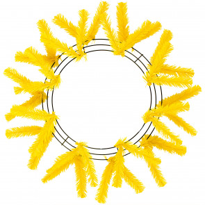 15-24" Work Wreath Form: Yellow