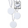 Blank Disc Beads: 7mm 33" Silver (12)