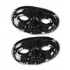 Plastic Domino Eye Masks: Black (24)