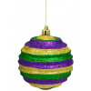PGG Glitter Groove Ball Ornament: 100MM