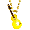 Light-Up Guitar on Beads Necklace