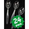 Plastic Spoons: Clear (Pack of 24)