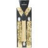 Sequin Suspenders: Gold