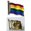 3/4" Rainbow Flag Pin