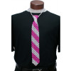 Beaded Necktie: Hot Pink & Silver