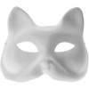 Unpainted Paper Mache Cat Mask