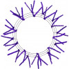 20-30" Tinsel Work Wreath Form: Metallic Purple