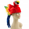 Plush Velvet Red Parrot Hat