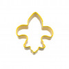 Mini Fleur De Lis Cookie Cutter: Yellow ("1.75)