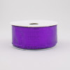 1.5" Metallic Lamé Ribbon: Purple (10 Yards)