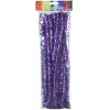 20mm Tinsel Tie Stems: Metallic Purple (25)