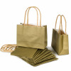 6" Small Gift Bags: Gold (12)
