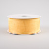 1.5" Sheer Wired Ribbon: Gold (25 Yards)