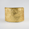 2.5" Glitter On Metallic Ribbon: Gold (10 Yards)