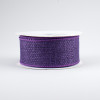 1.5" Royal Faux Burlap Ribbon: Purple (10 Yards)