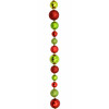6' Lime Green & Red Mixed Ball Garland