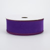 1.5" Wired Velvet Ribbon: Purple (10 Yards)
