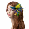 Mardi Gras Feather Hair Clip