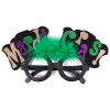 Mardi Gras Glitter Words Glasses