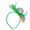 Mardi Gras Feather & Tubing Headband