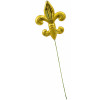 Gold Leaf Fleur De Lis Pick: 6"