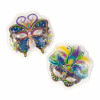 Mardi Gras Mask Pop Top Cake Toppers (12)