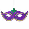 20" Glitter Polyfoam Mask Hanger: Mardi Gras