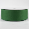 2.5" Value Faux Burlap Ribbon: Emerald Green (50 Yards)