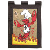 Crawfish Chef Burlap Garden Flag (13 X 18)