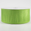 2.5" Woven Metallic Lines Ribbon: Lime Green (50 Yards)
