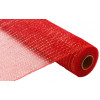 21" Poly Mesh Roll: Metallic Red & Gold