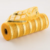 10" XL Wide Foil Stripe Mesh: Gold