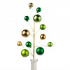 16" Ornament Pick: Green & Gold