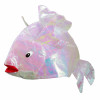 Iridescent Fish Hat: White