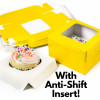 4.5" Cupcake Boxes: Yellow (12)
