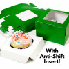 4.5" Cupcake Boxes: Green (12)
