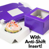 4.5" Cupcake Boxes: Purple (12)