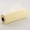 10" Poly Mesh Roll: 2-Tone Cream/White