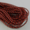 Deco Flex Tubing Ribbon: Striped Red/Black (30 Yards)