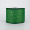2.5" Royal Faux Burlap Ribbon: Emerald Green (10 Yards)