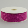 1.5" Deco Flex Mesh Ribbon: Metallic Fuchsia Pink